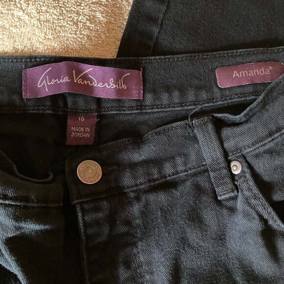 Gloria Vanderbilt Black jeans - Picture 2 of 3